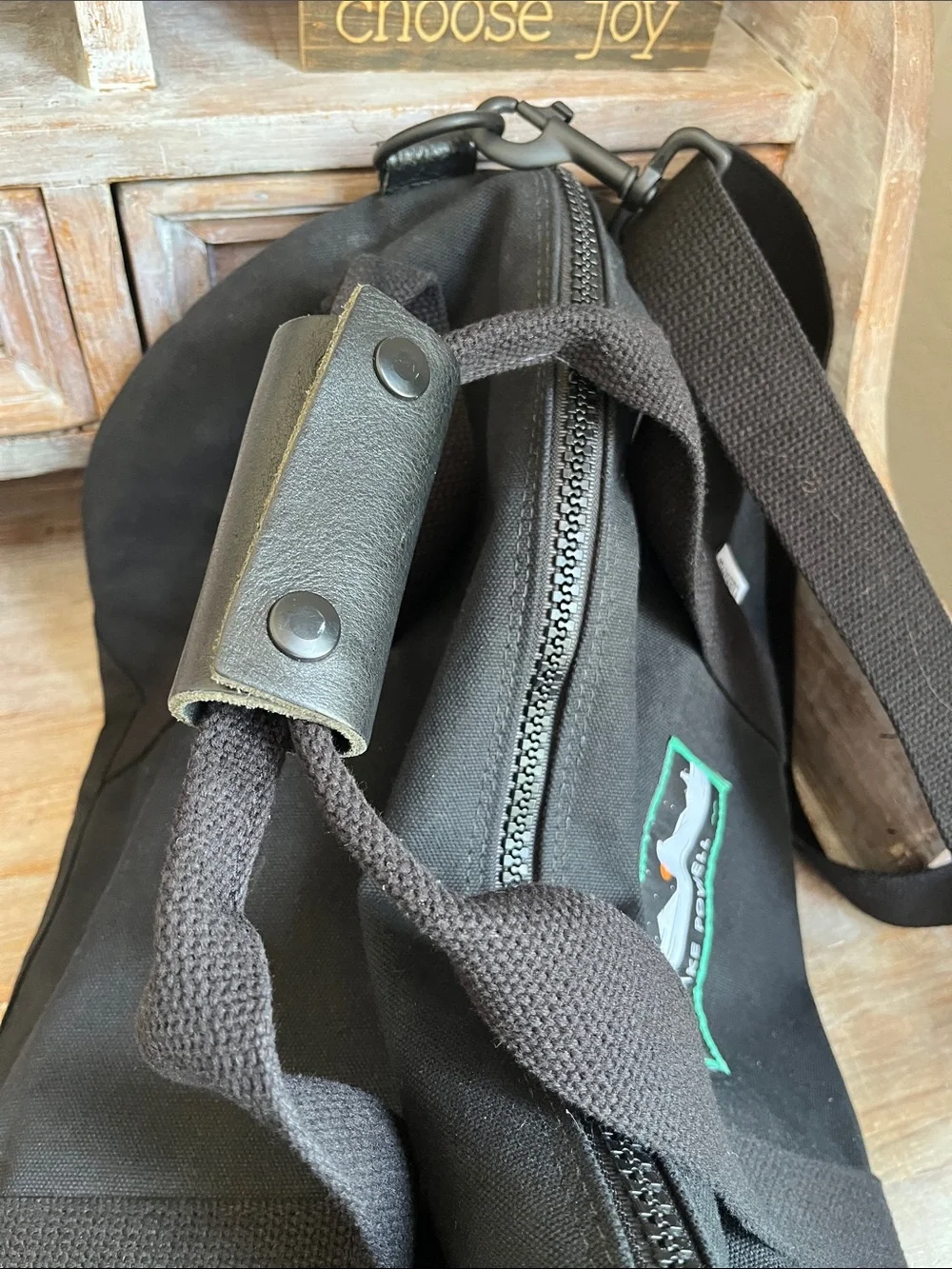 🖤 Owen & Fred R&R 2nd Edition Lake Powell Duffel Bag Canvas Leather Strap